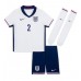 Maglie da calcio Inghilterra Kyle Walker #2 Prima Maglia Bambino Europei 2024 Manica Corta (+ Pantaloni corti)